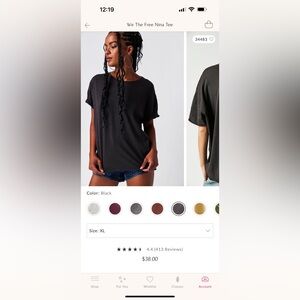 We The Free Nina Tee Black